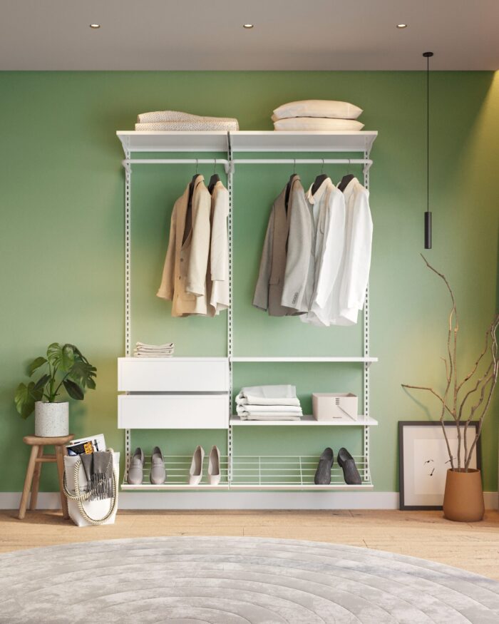 Closet Aberto Modular para Solteiro 145cm (Eternity 31)