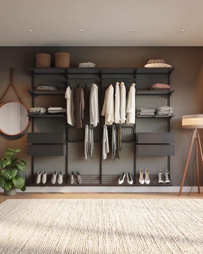 Closet Aberto Modulado para Casal 245cm (Eminence 43)