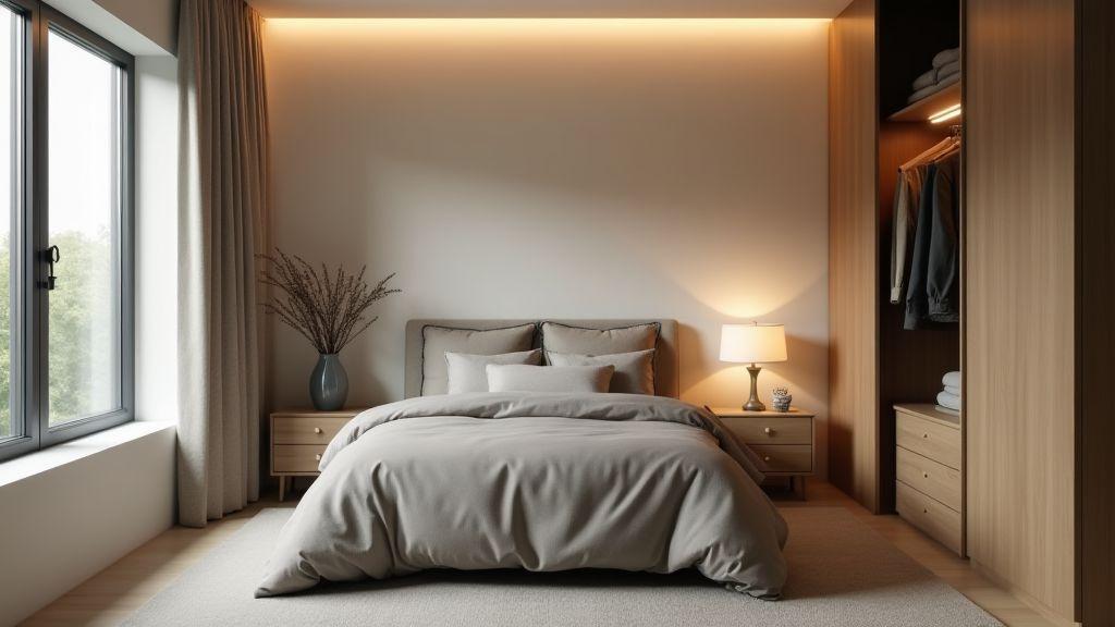 Como instalar e iluminar seu Quadro para quarto de casal junto ao closet casal