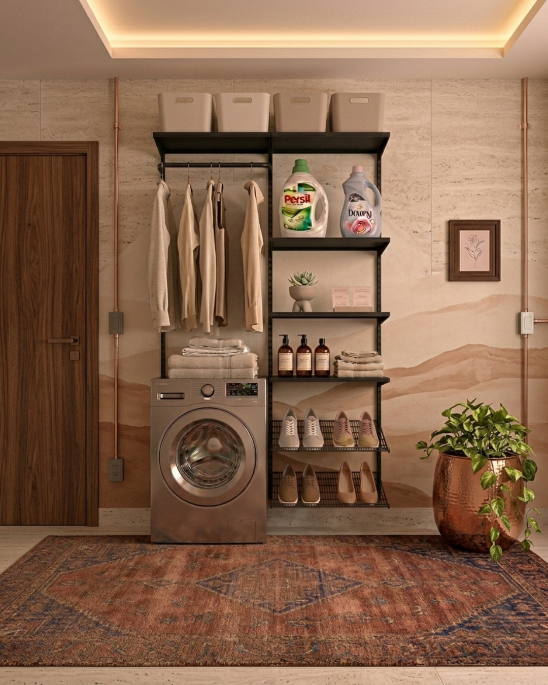 Conjunto Prateleira Modulado para Lavanderia 125cm