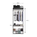 Closet Aberto Modular para Solteiro 85cm (Legacy 01) - Imagem 3