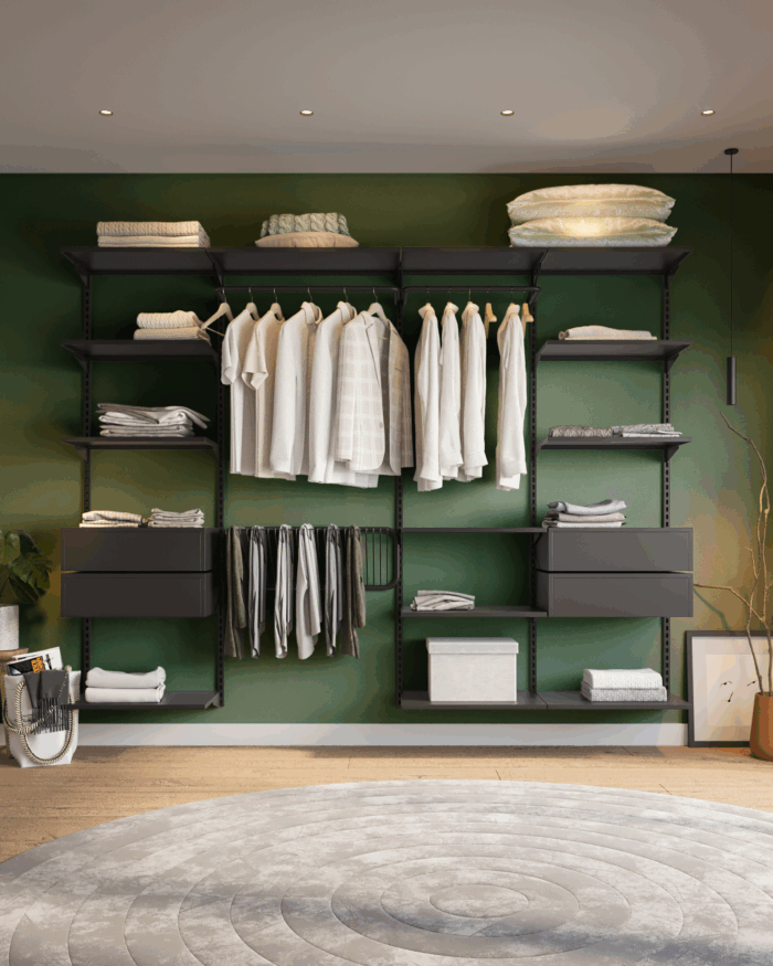 Closet Aberto Modular para Casal 265cm (Eternity 37)