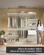 Closet Aberto Modulado para Casal 205cm (Eminence 38) - Imagem 3