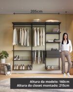 Closet Aberto Modulado para Casal 205cm (Eminence 38) - Imagem 3