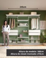 Closet Aberto Modular para Casal 245cm (Eminence 41) - Imagem 3