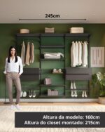 Closet Aberto Modular para Casal 245cm (Eminence 41) - Imagem 3