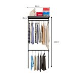 Closet Aberto Modular para Solteiro 85cm (Aria 04) - Imagem 3