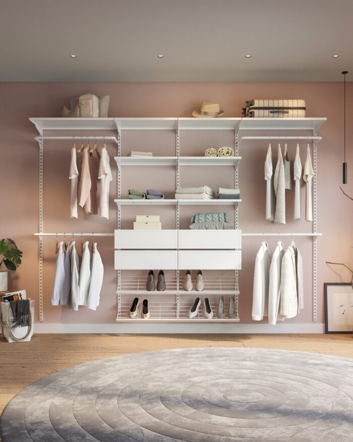 Closet Aberto Modulado para Casal 285cm (Eminence 42)