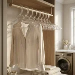 Kit 10un Cabides Uno Cristal - Organização e Estilo