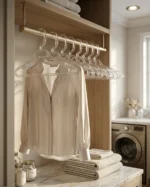 Kit 10un Cabides Uno Cristal - Organização e Estilo