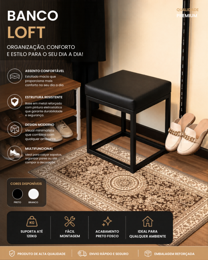 Banco Loft - Organização e Estilo