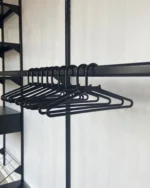 Kit 10un Cabides Infantil Preto - Organização e Estilo