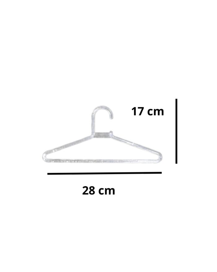 Kit 10un Cabide Infantil Cristal - Organização e Estilo