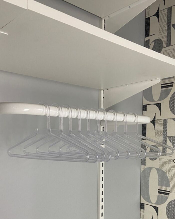 Kit 10un Cabide Infantil Cristal - Organização e Estilo