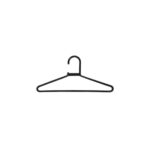 Kit 10un Cabides Infantil Preto - Organização e Estilo