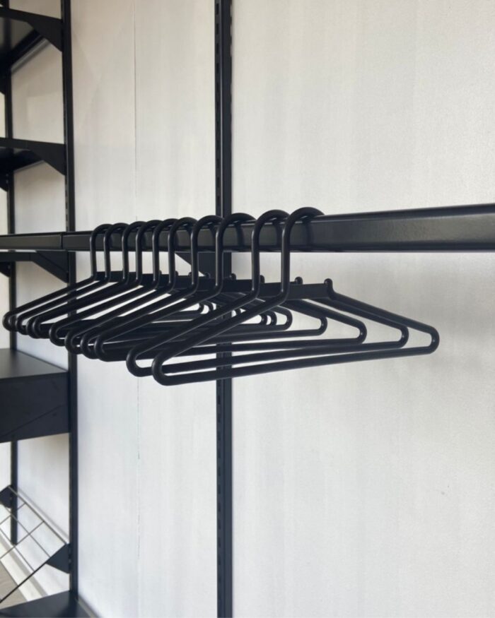Kit 10un Cabides Infantil Preto - Organização e Estilo