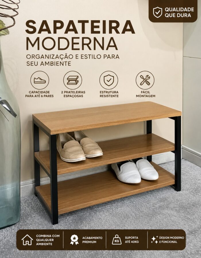 Sapateira Banqueta - Organização e Estilo