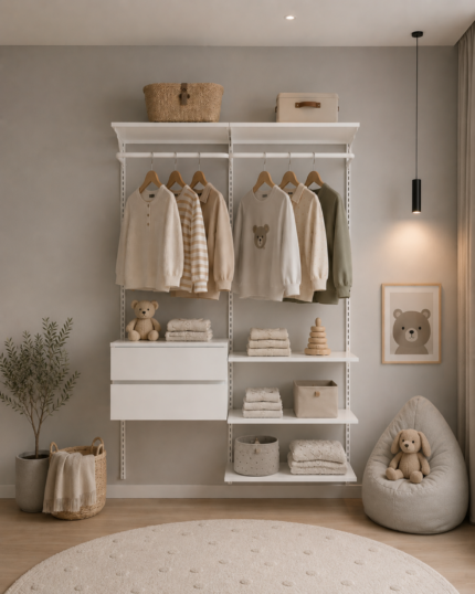 Closet Aberto Modular Infantil 145cm (Aurora 55)