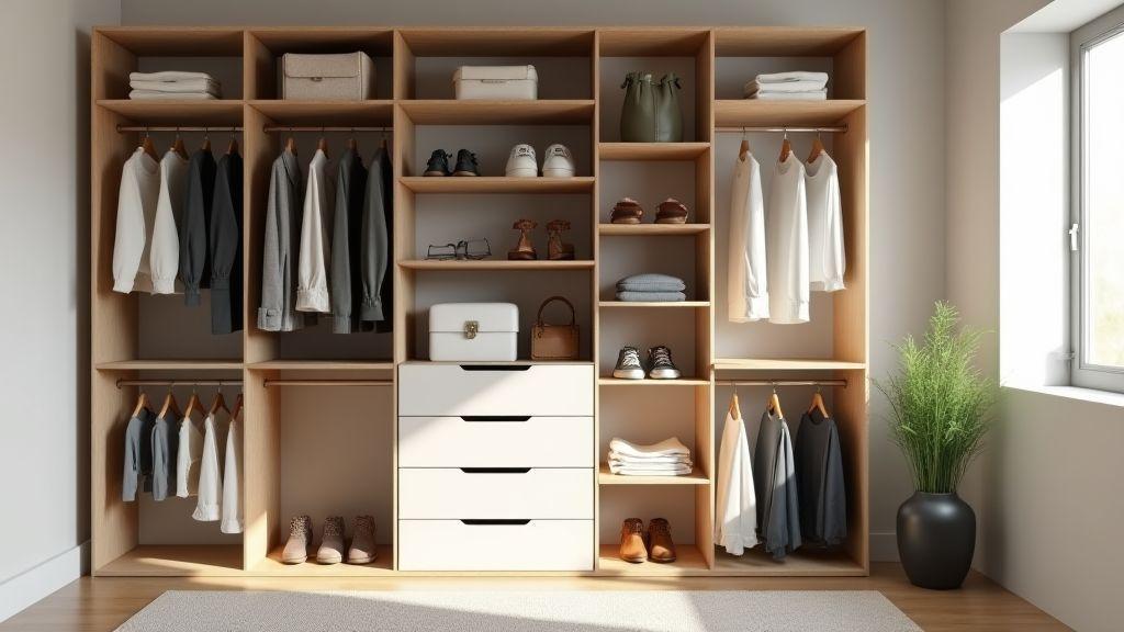 Organização prática para closet sem portas: closet sem portas organização para você