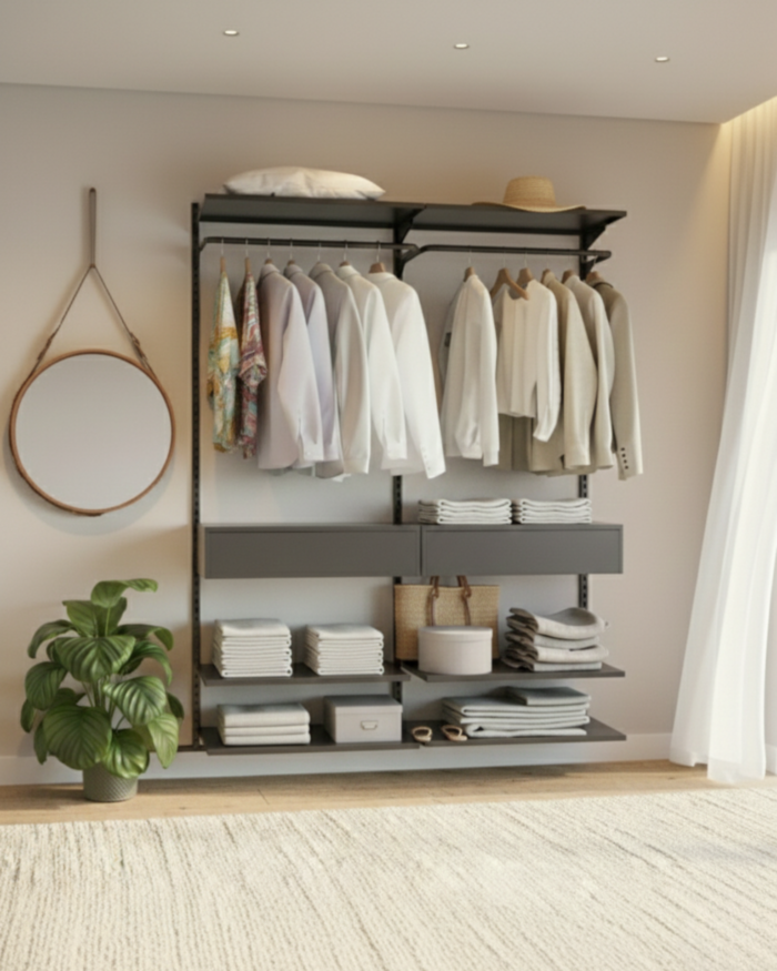 Closet Aberto Modulado Aço Inox Litoral 125cm (Pacific 50)