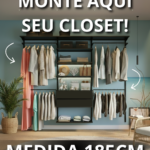 Closet Personalizado (185cm) – Monte seu modelo