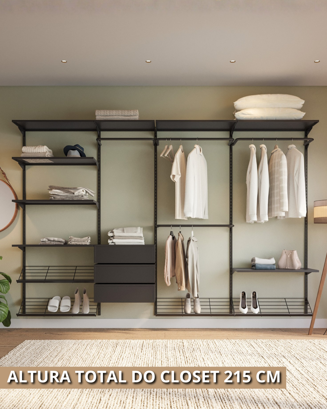 Closet Personalizado (305cm) – Monte seu modelo