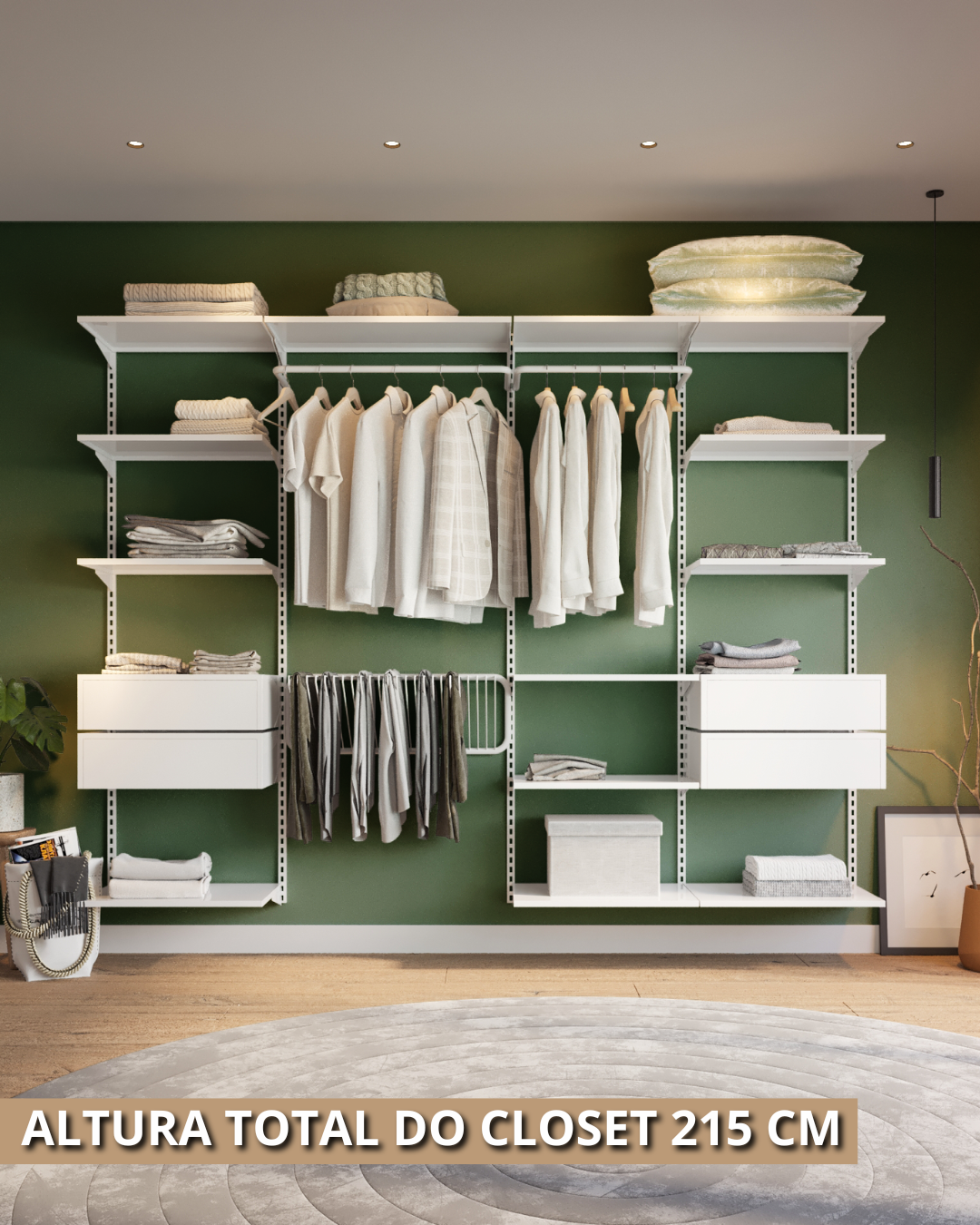 Closet Personalizado (265cm) – Monte seu modelo