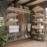 Closet Aberto Modulado em L 245cm x 135cm (Eternity 152)