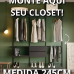 Closet Personalizado (245cm) 03mód. 80cm – Monte seu modelo