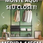 Closet Personalizado (145cm) – Monte seu modelo