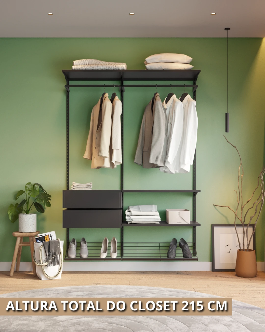 Closet Personalizado (145cm) – Monte seu modelo
