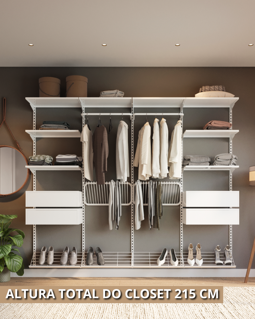 Closet Personalizado (325cm) – Monte seu modelo